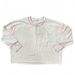 Oversized Crewneck with Colored Seams